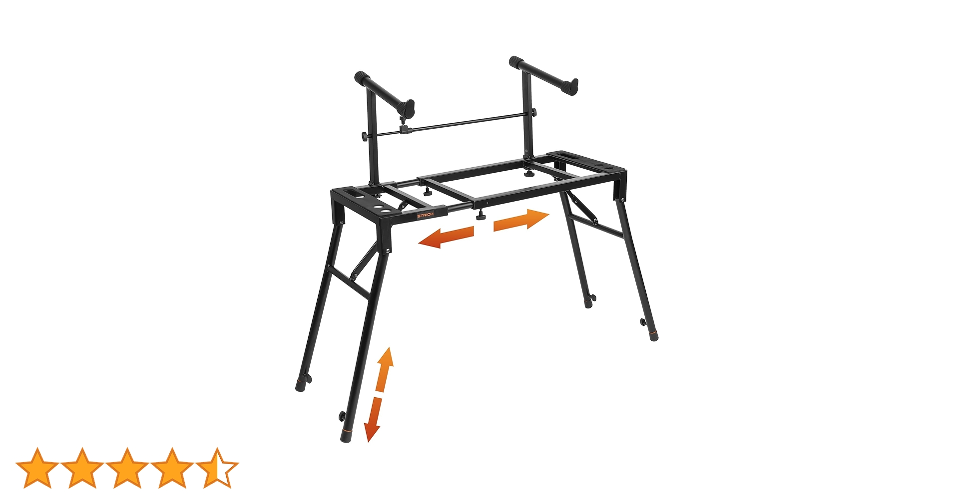 Amazon.co.jp: STRICH キーボードスタンド 2段 折りたたみ式 幅